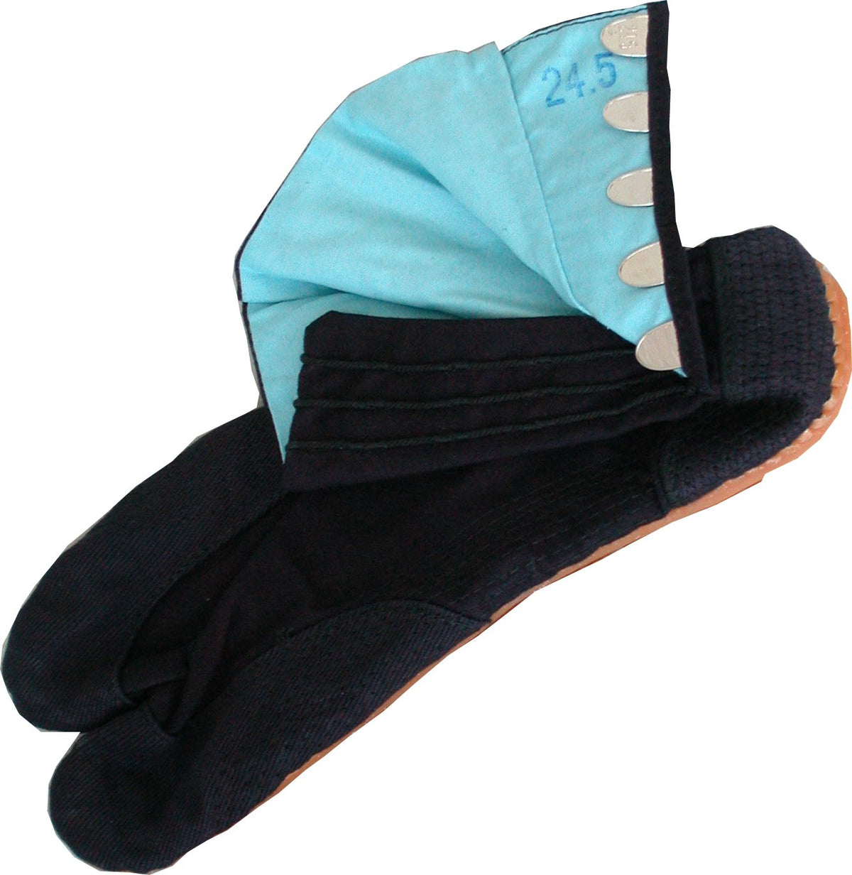 KINEYA Tabi Unisex Blue Stripe Work Tabi 5 Clasp No. 8304 (27.0cm) (US Men9)