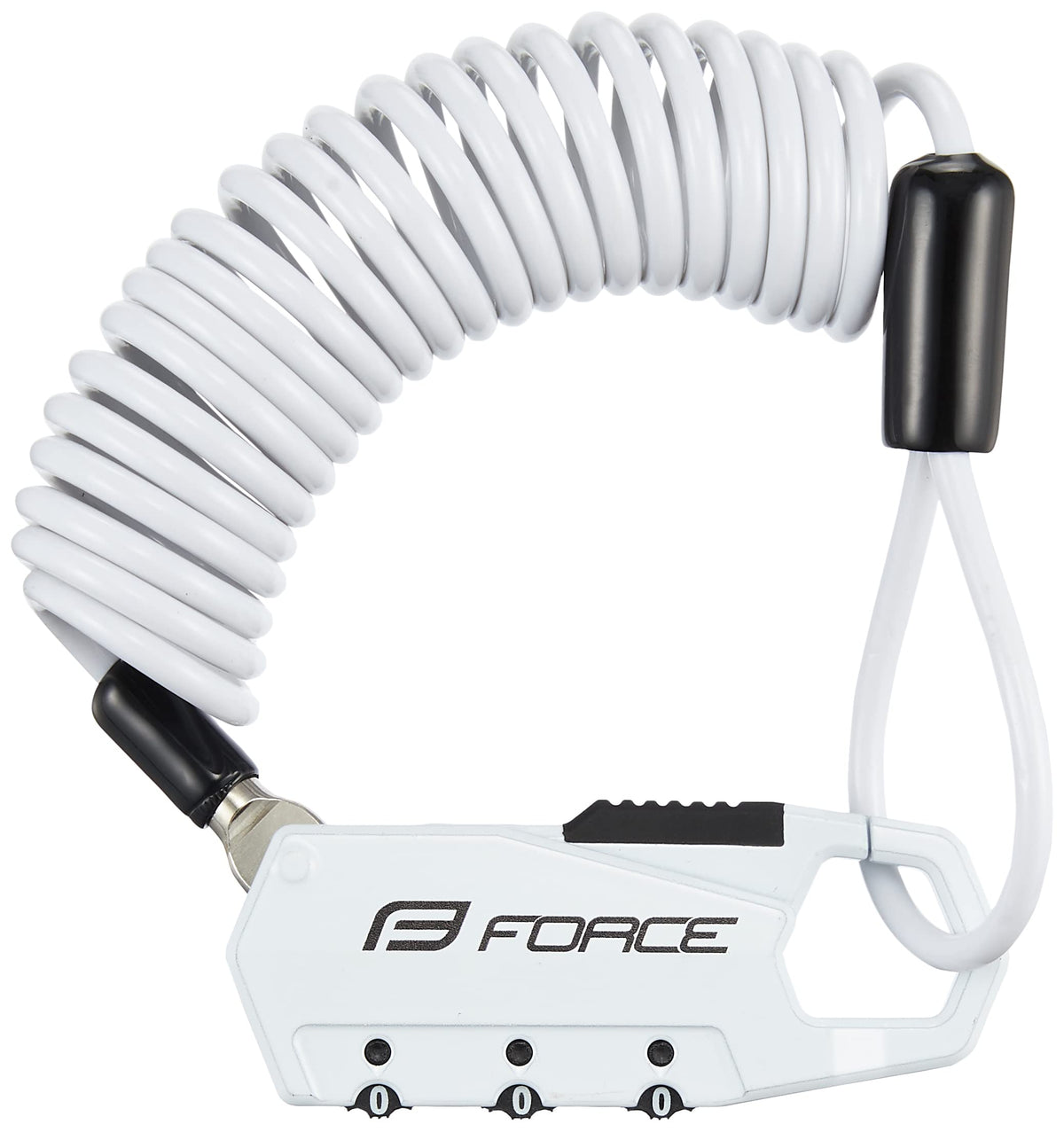 Force 80025 Mini Lock Coil Wire, 70.9 inches (180 cm), White