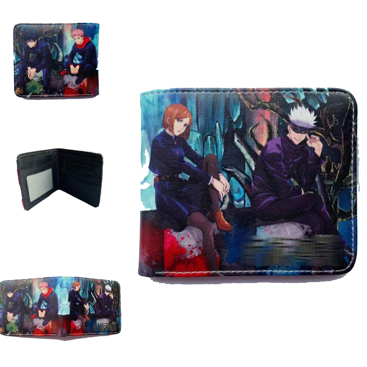 TANSHOW Wallet Can Accommodate Credit Cards Cash Burable Clutch Anime Wallet for Women Men, Nobara Kugisaki2, XL, Casual