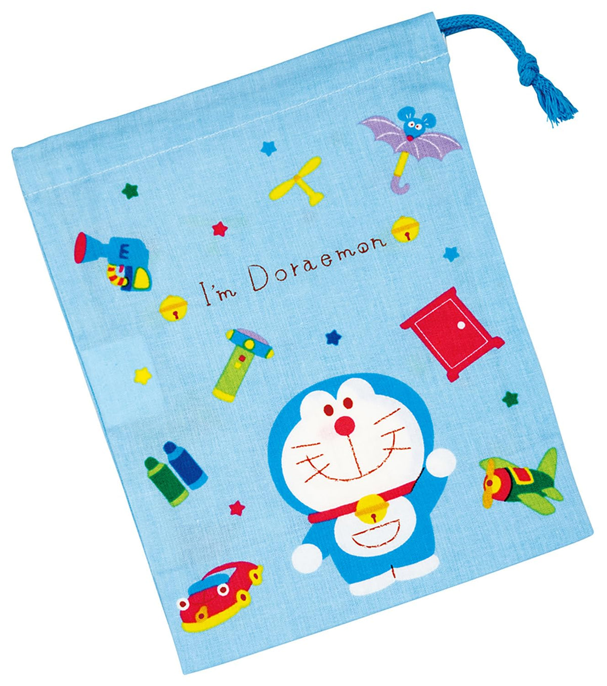 Skater KB63-A Children's Bento Cup Bag, Made in Japan, Kids Doraemon Gingham