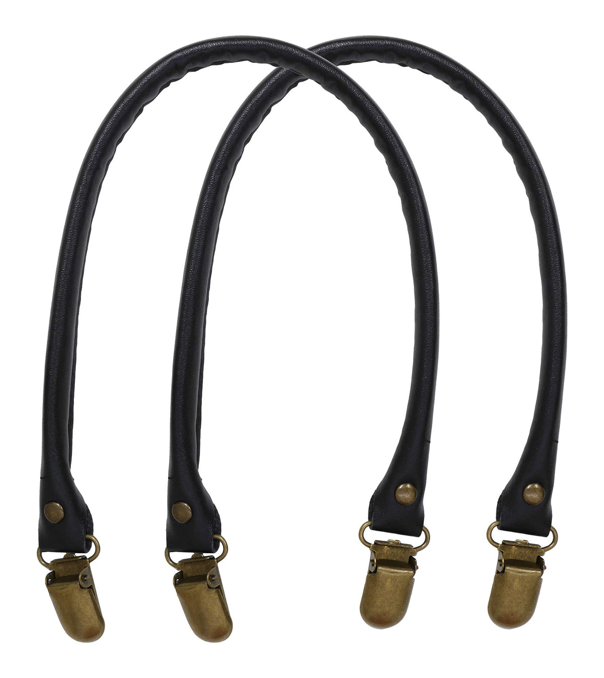 NASKA Handle Suspender Handle Approx. 15.7 inches (40 cm) Col.1 Black Synthetic Leather B-26