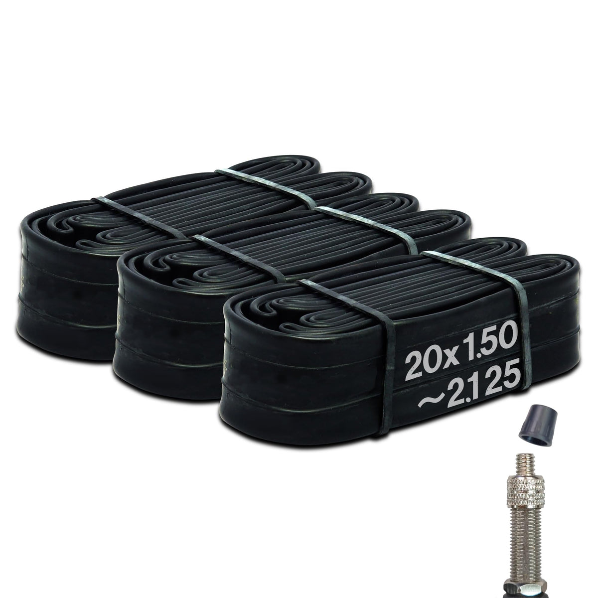 Shinko 64716 Bicycle Tubes, Set of 3, 22 Inches (22 x 1.50-2.125 cm), Front and Rear Plus Spare Tubes, Bicycle Puncture Repair, Mamachari, Light Car, Electric Bicycle