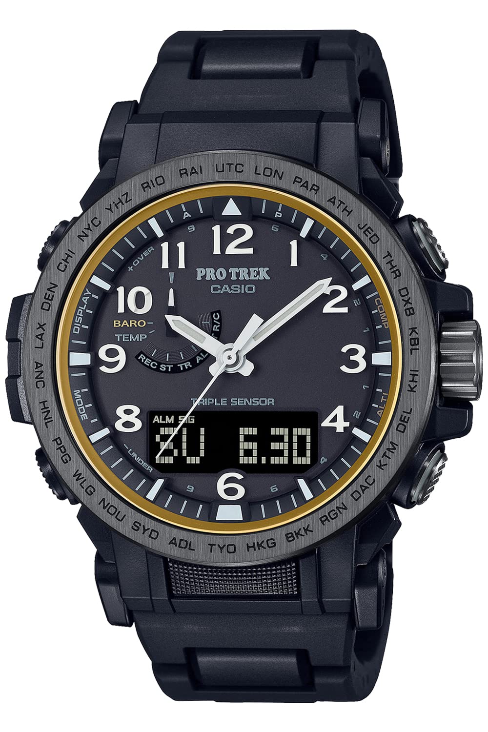 Casio Pro Trek PRW-51FC-1JF Model Equipped with Radio Wave Solar That uses eco-Friendly Materials Watch Imported from Japan Jan 2023 Black