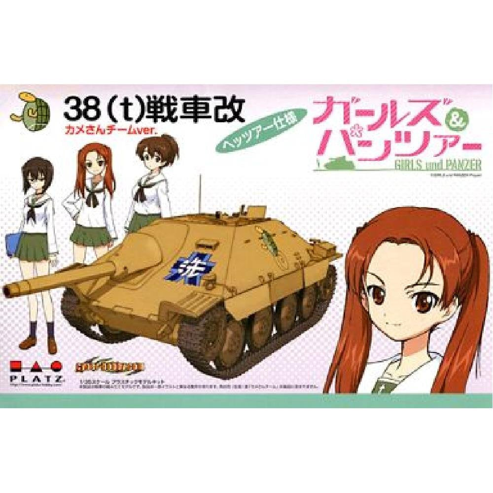 Platz Pz.Kpfw. 38(T) Hetzer Kame-San Team Version from Anime TV Series of Girls und Panzer Kit, 1:35 Scale