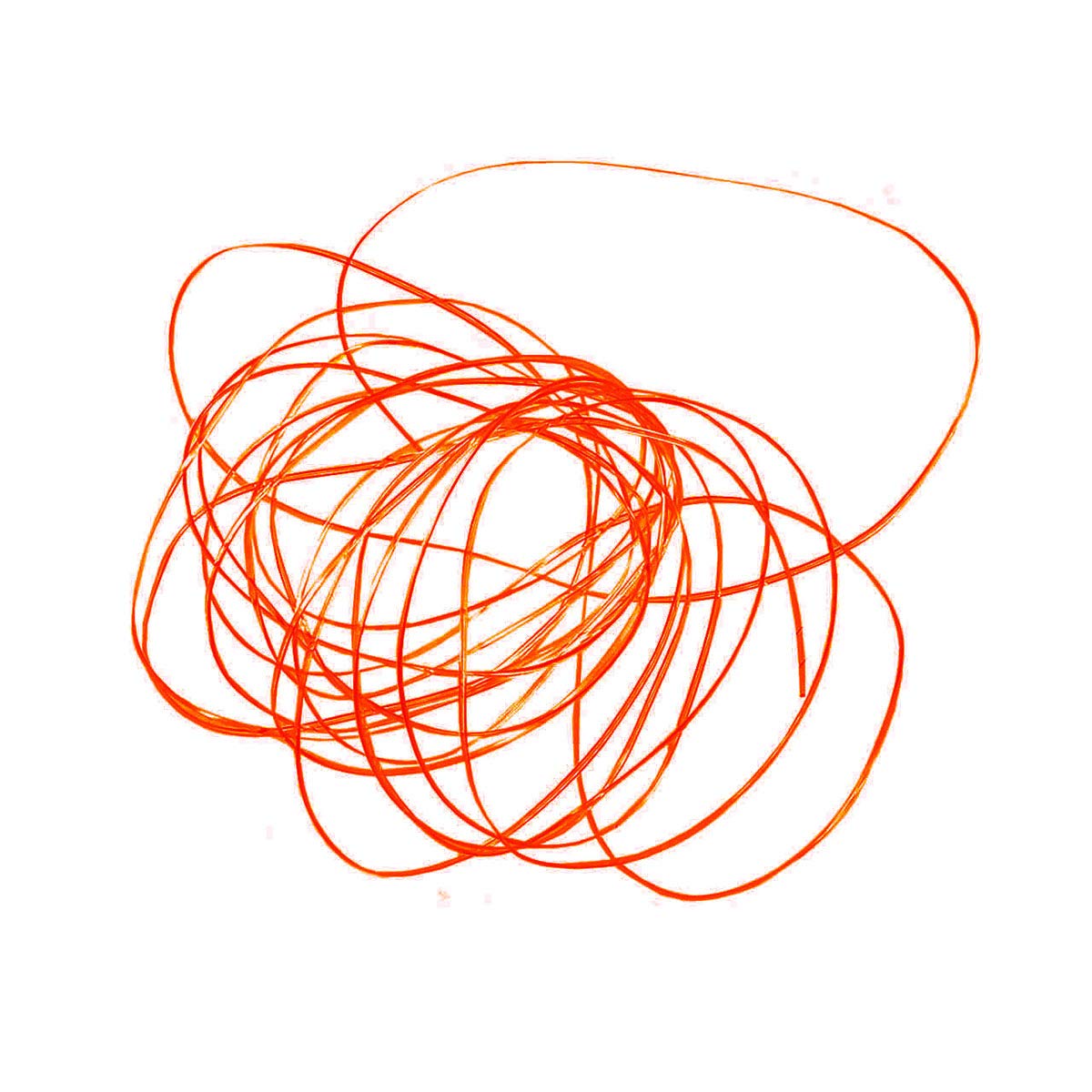 TIEMCO 66060501011 Cascade V Rib, S, Hot Orange