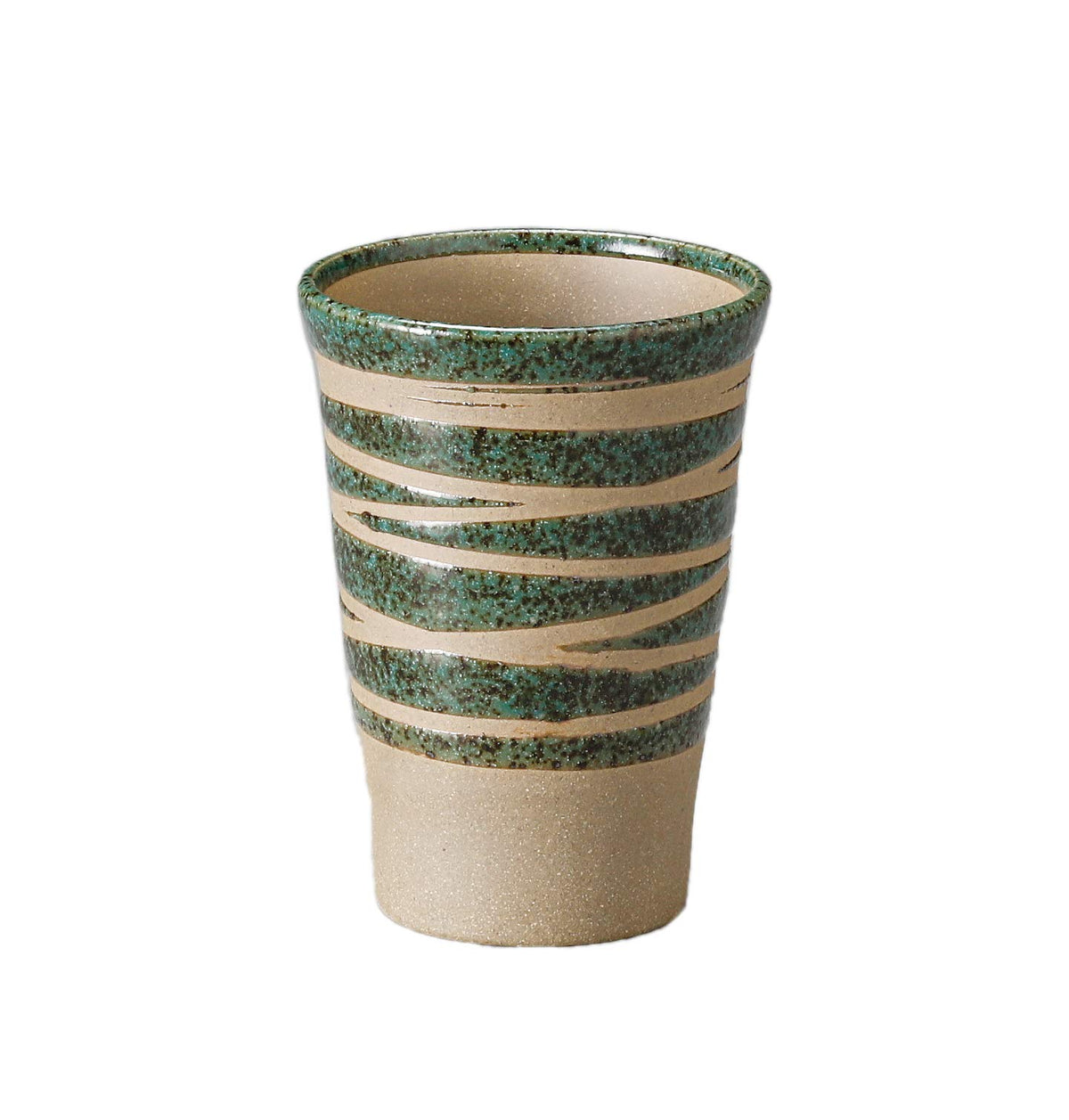 美濃焼 Mino Ware 35523314 Tumbler, Commercial Use, Made in Japan, 3.1 x 4.3 inches (8 x 11 cm), 8.8 fl oz (250 cc), Ripple