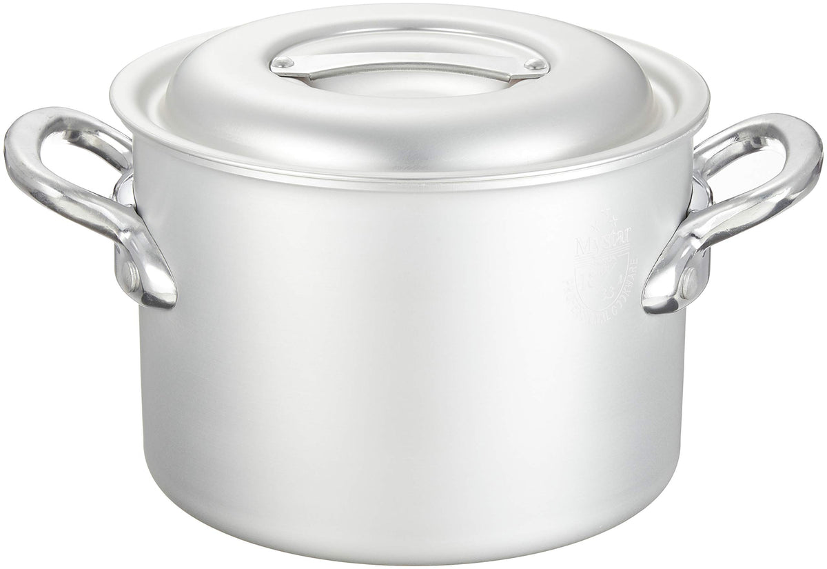 Endo Shoji AEK0701 Commercial Meister Half Size Torso Pot, 7.1 inches (18 cm), Eco Clean Treatment, Aluminum Alloy, Made in Japan