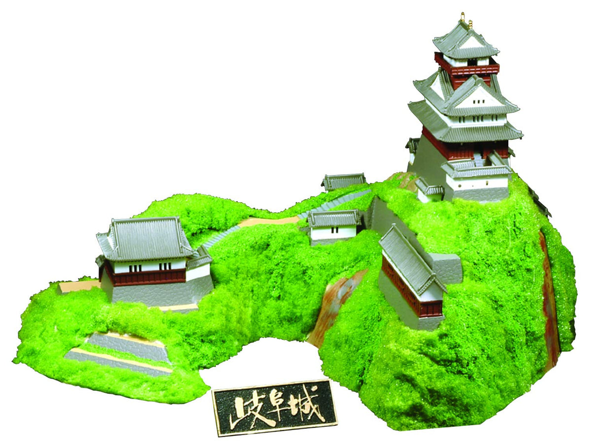 Doyusha 1/350 Japanese Castle Standard Gifu Castle Plastic Model S-27 Molded Color