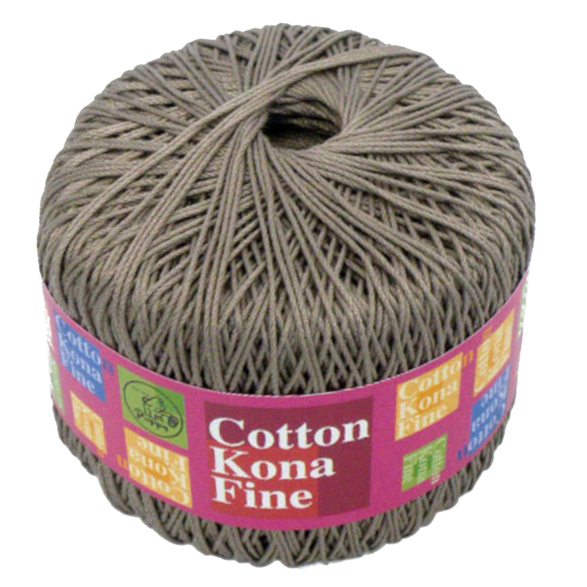 Puppy 10000477-0340 Hand Knitting Cotton Kona Fine Fine Type COL. 340 Ash 100% Cotton Approx. 0.9 oz (25 g) Approx. 328.4 ft (100 m)