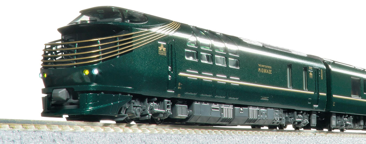 Kato - Basic set of 4 N Gauge Train and Diesel Models, 87 Series Twilight Express