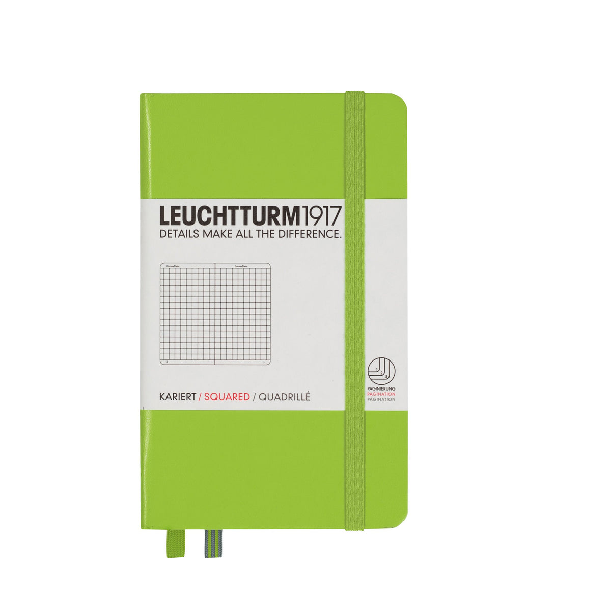 Leuchturm Notebook A6 Square Lime 338746