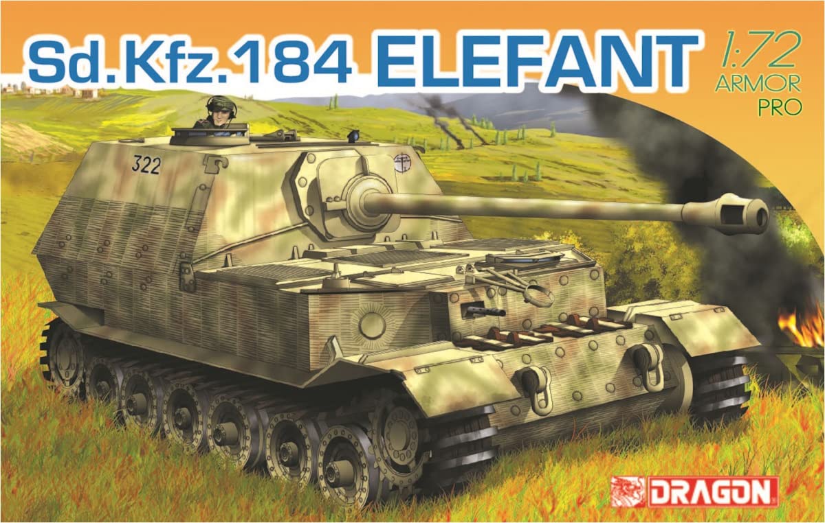 プラモデル :: 軸軍用車両 & 武器 :: WW.II ドイツ軍 Sd.Kfz.184エレファント 重駆逐戦車 プラモデル DR7253