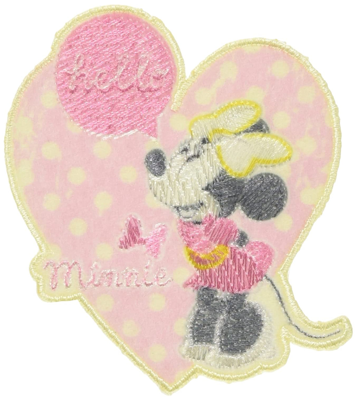 minoda Disney Patch Large Hello Minnie Mouse Large d01y0566