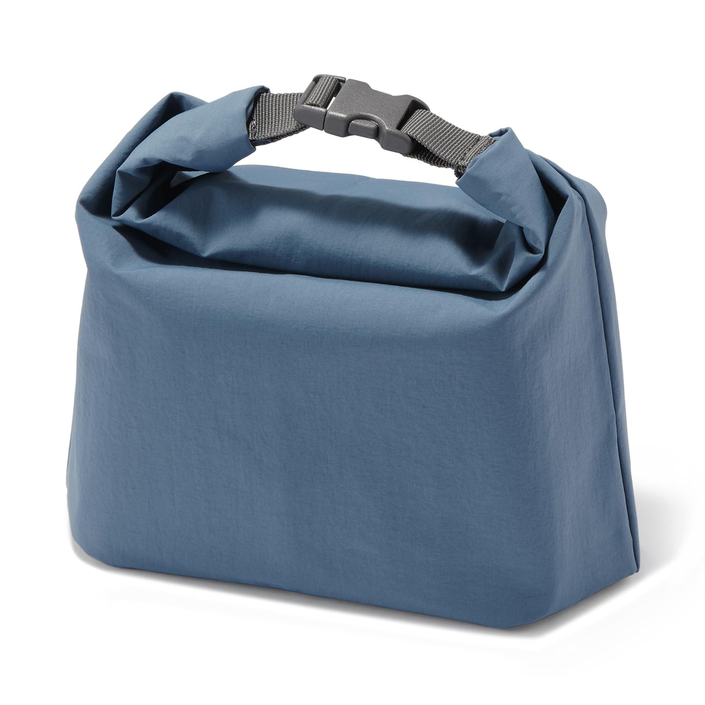 無印良品 MUJI 84905407 Adjustable Height Lunch Bag, Roll Top Type, Large, Smoky Blue