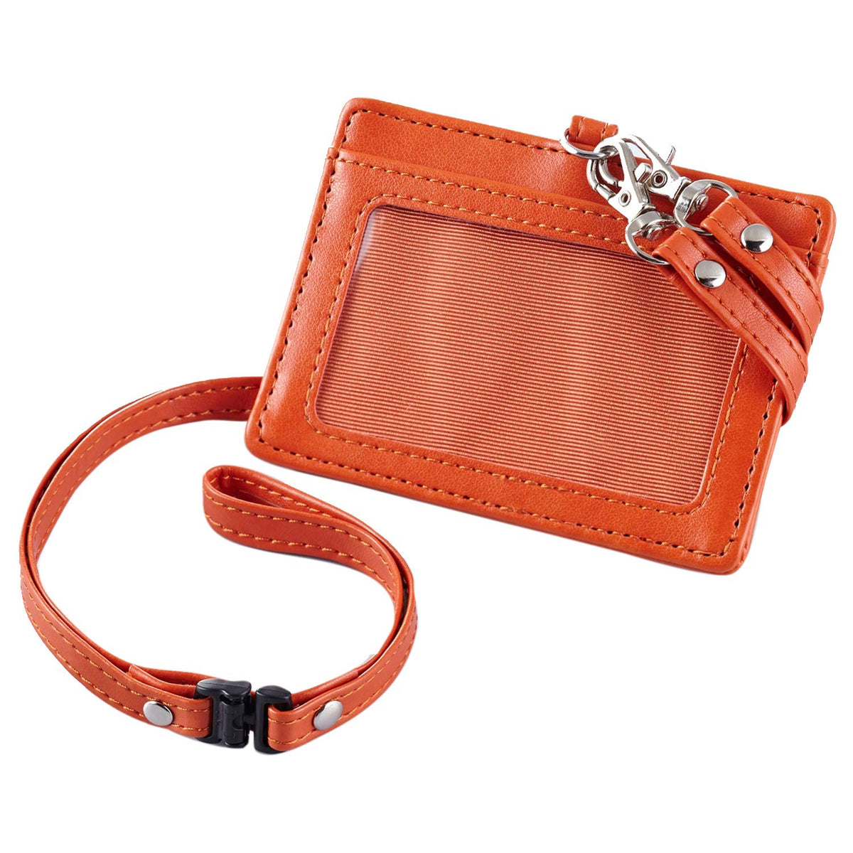 Gulfstream GPU-ID-03 ID Card Case, UNA Rondine, PU Leather, Orange