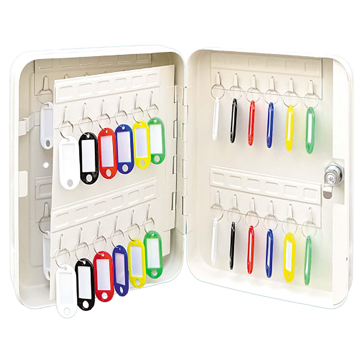Waki Sangyo VSB-006 Key Box, Key Storage, Key Management, Office, Warehouse, Holds 48 Pieces, Width 7.9 inches (200 mm) x Height 9.8 inches (250 mm) x Thickness 3.0 inches (75 mm)