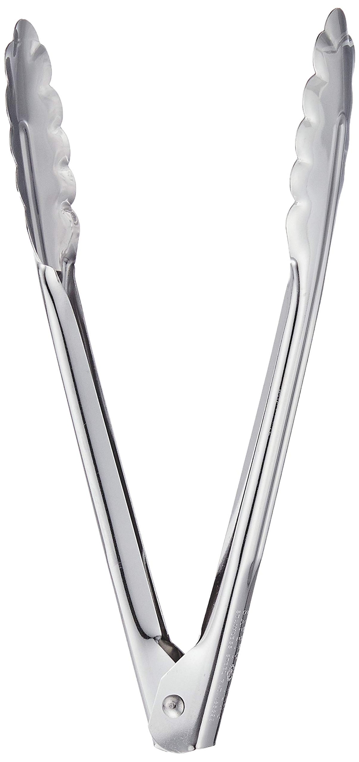Yoshikawa Mini Versatile Silver Stainless Steel Serving Tongs, 1 Pair, 37mm x 90mm 25mm, Made in Japan