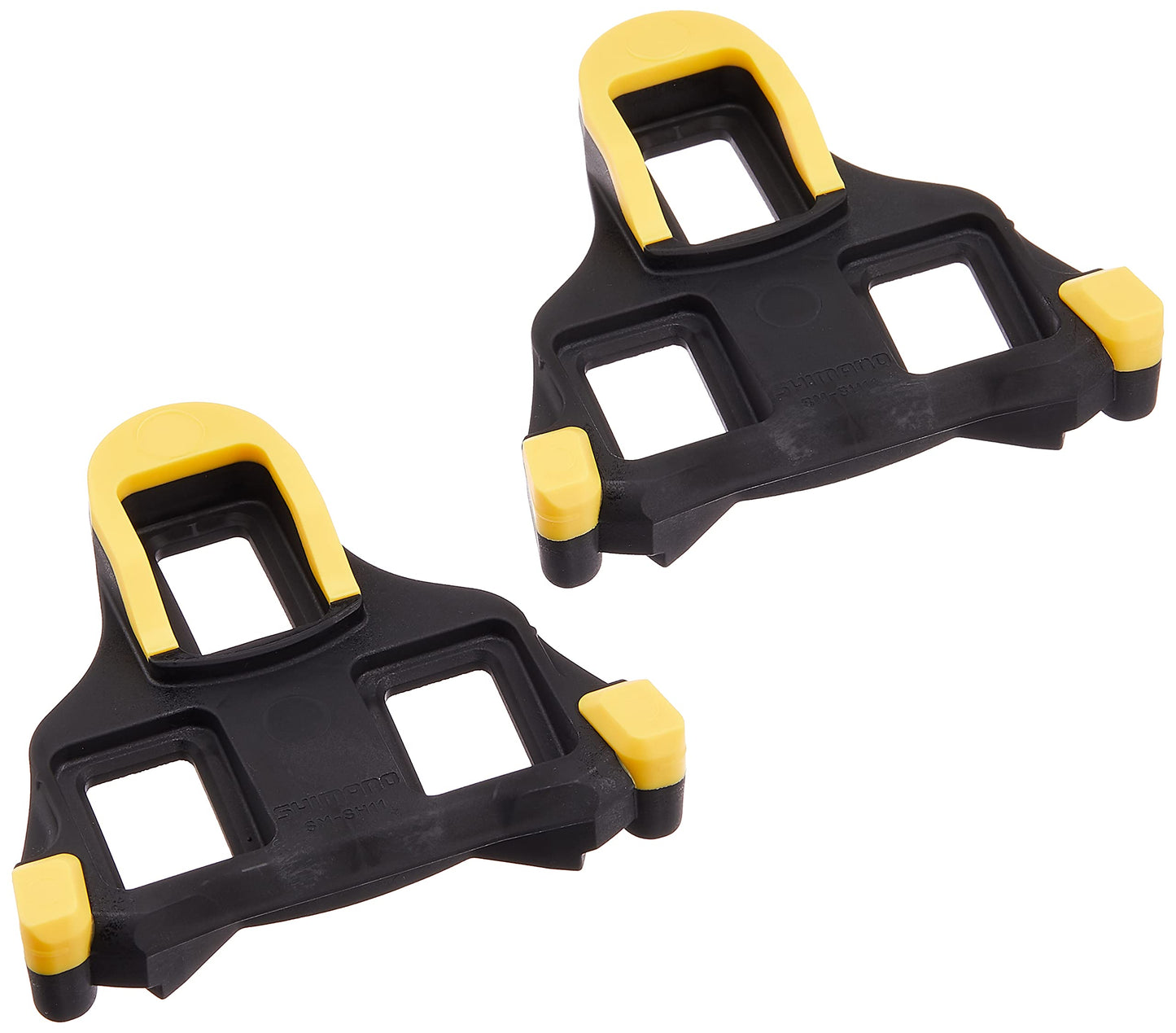 Shimano SM-SH11 Cleat Set for SPD-SL, Self-Aligning Mode, Color: Yellow Y42U9801A