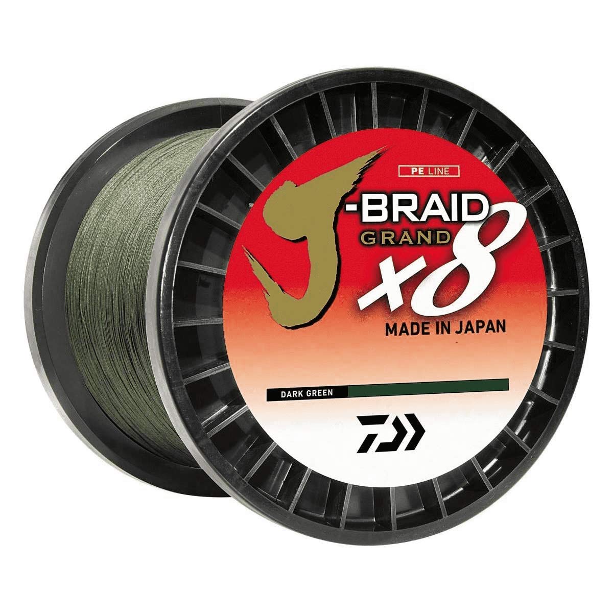 J-BRAIDX8, Bulk, Dark Green, Mono Dia.= 4lb.
