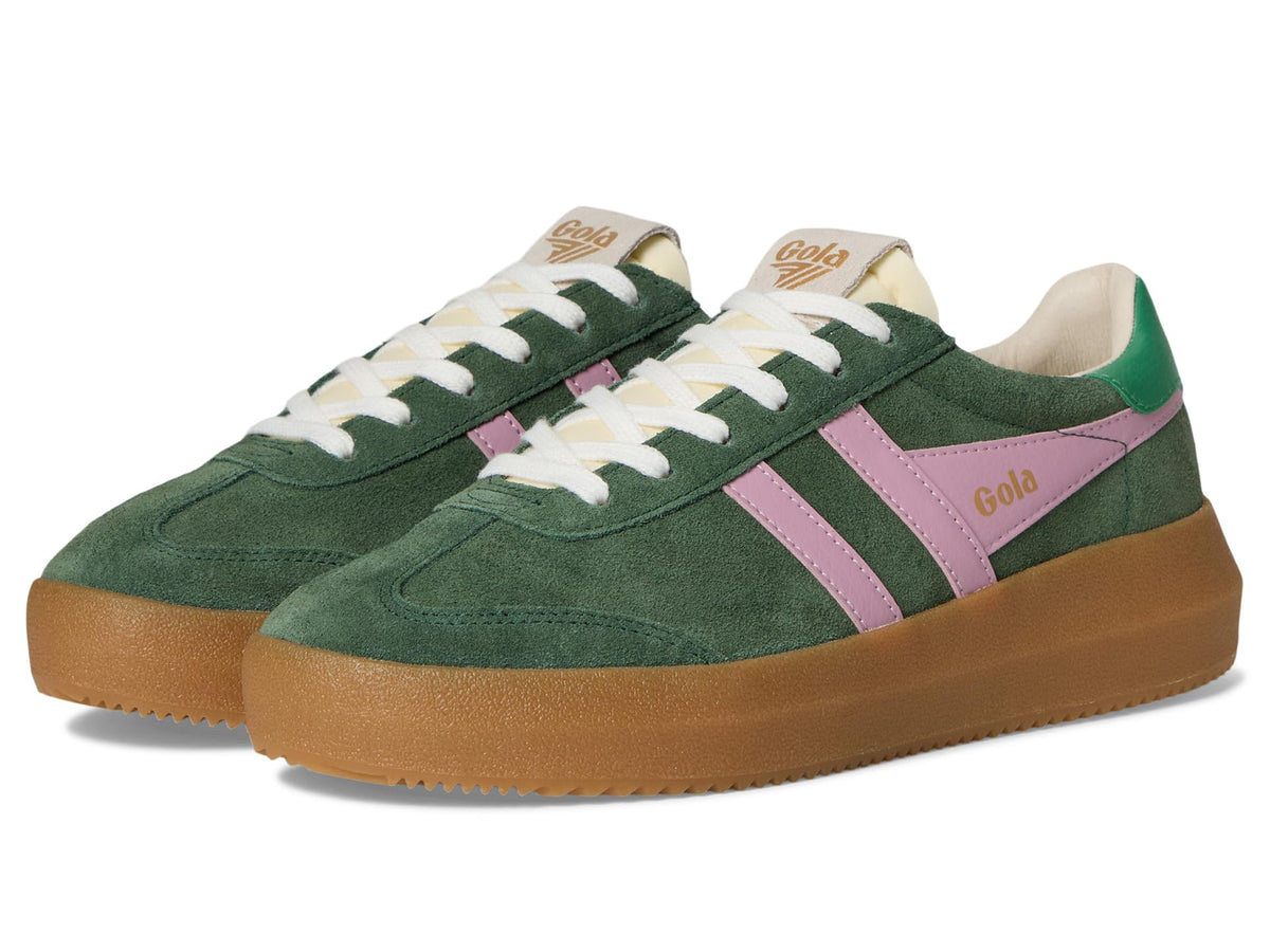 Gola Womens Athena, Evergreen/Candy/Jade/Gum, 7.5, Medium