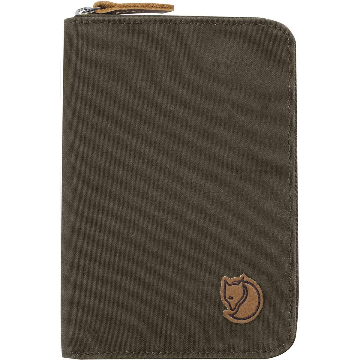 Fjällräven Passport Wallet - Travel Organizer, Secure Storage, Slim Profile - Travel, Dark Olive, One Size