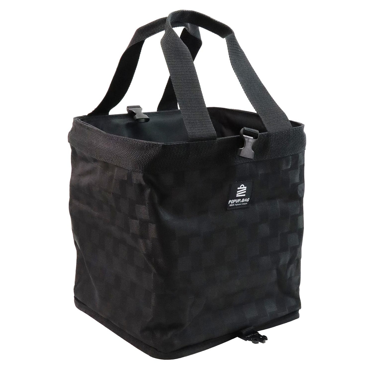 SK11 Pop-up Bag SQ W9.8 x D9.8 x H11.0 inches (250 x 250 x 280 mm), Black