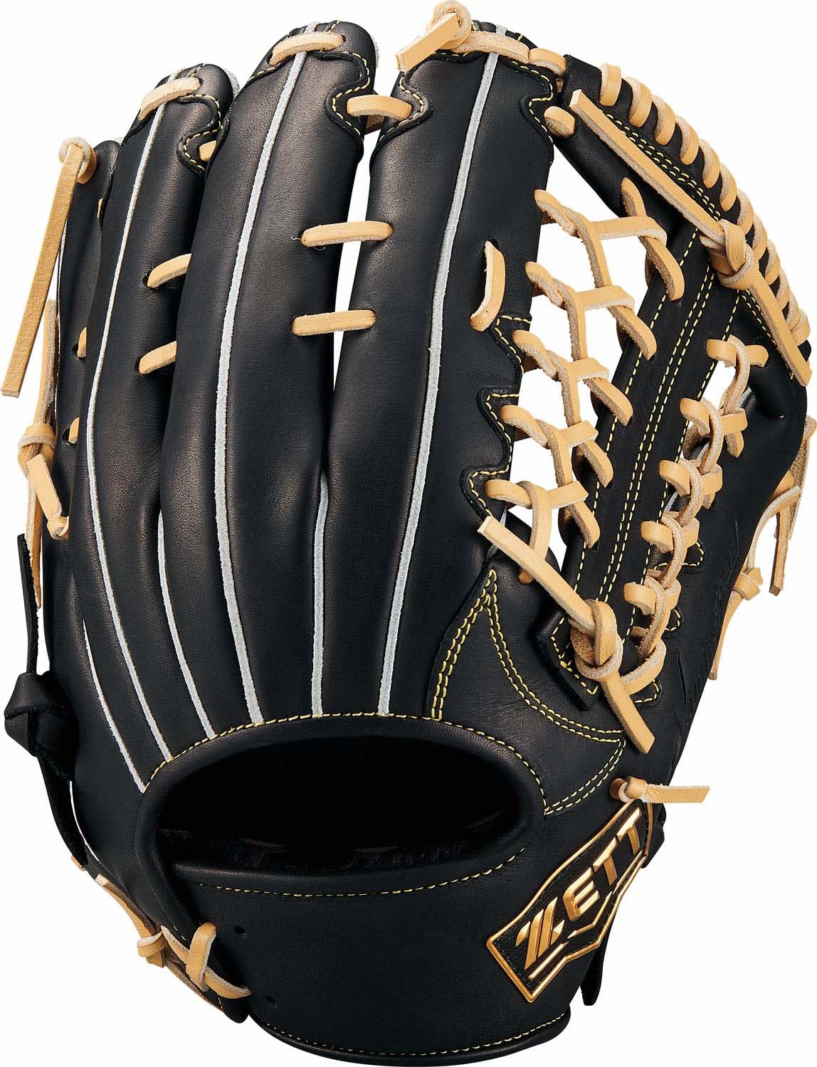 ZETT BRGB33430R Soft Baseball Glove Winning Road Series All-Round Left Throw Black x Pastel Brown (1932)