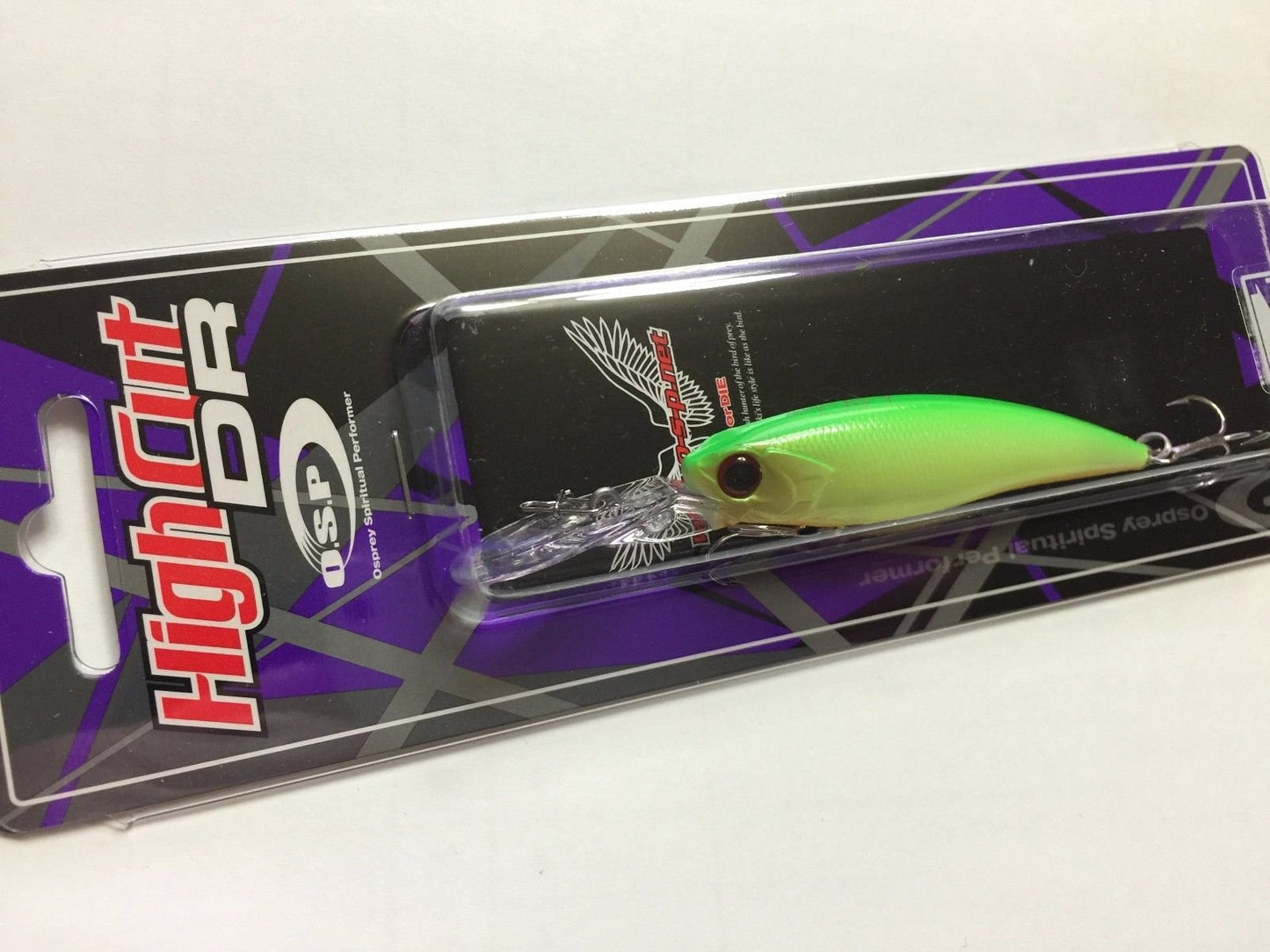 O.S.P High Cut DR SP Suspend Deep Range Shad P-35 Impact Lime Chart