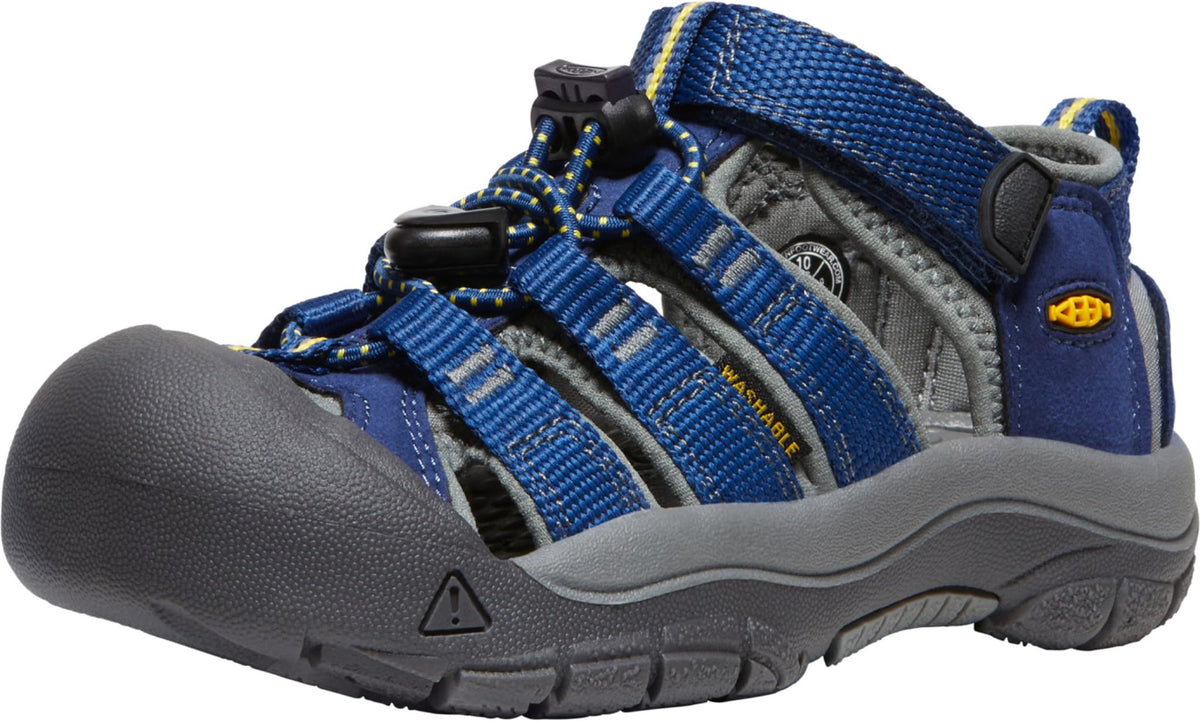 KEEN Unisex-Child Newport H2 Closed Toe Water Sandals,Blue Depths/Gargoyle,4 Toddler
