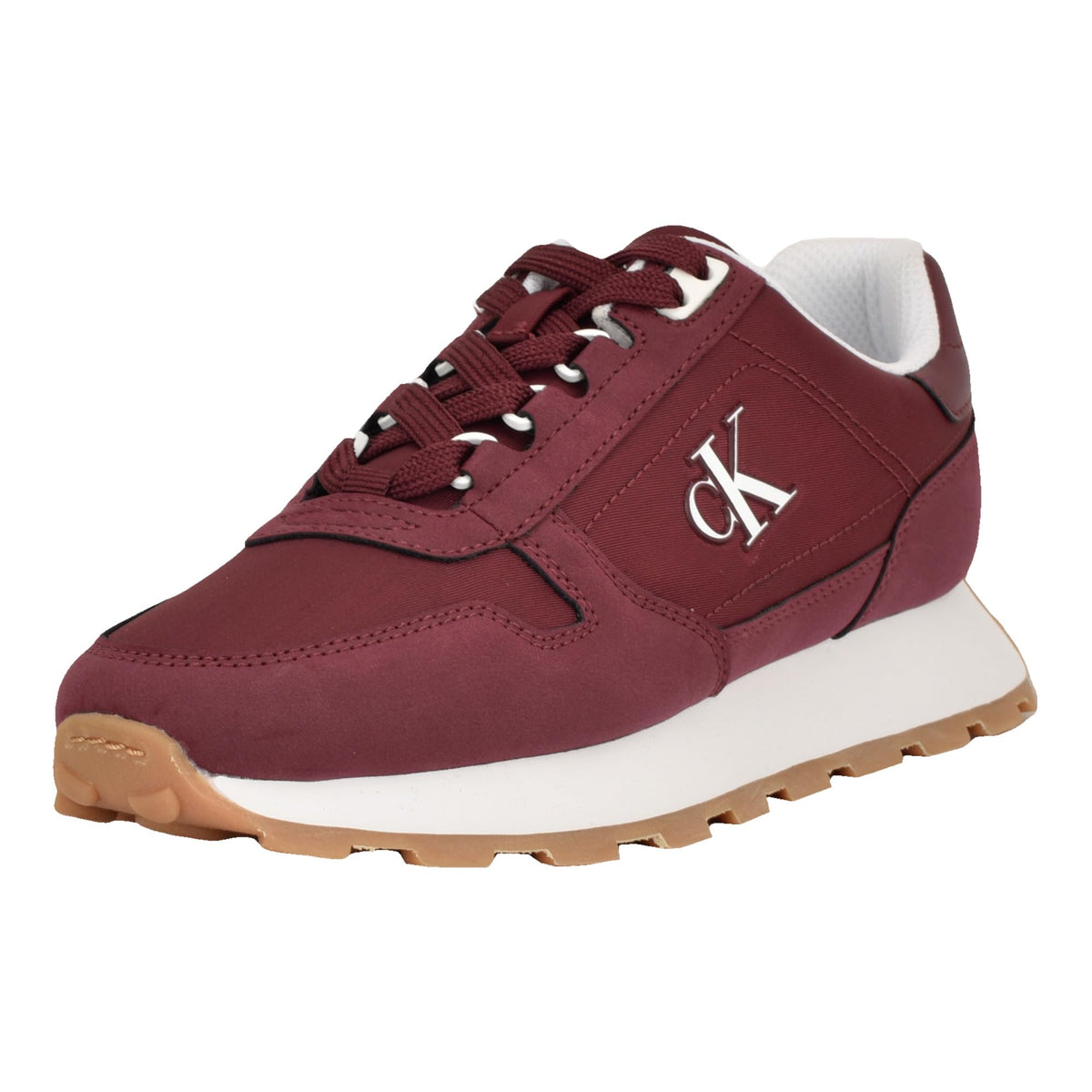 Calvin Klein Women's Taresa Sneaker, Dark Red/White 600, 10