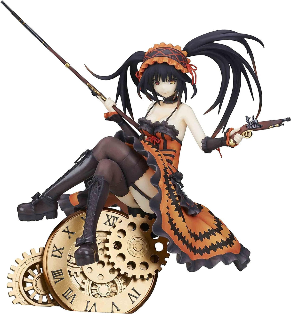 Kaitendoh Date A Live: Kurumi Tokisaki 1:7 Scale Fully Painted PVC Figure, Multicolor, 9 inches
