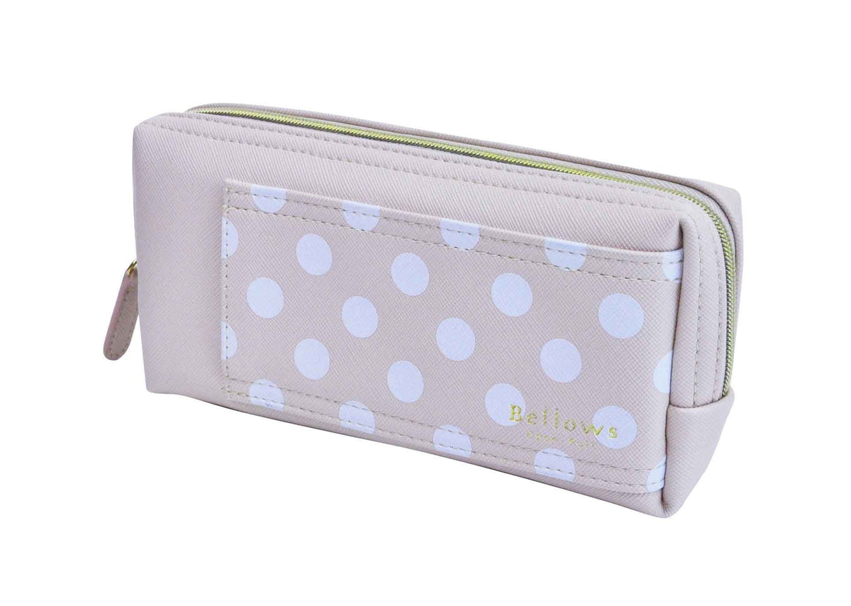 コンサイス Concise Pen Case Bellows 134183 Dot Pink