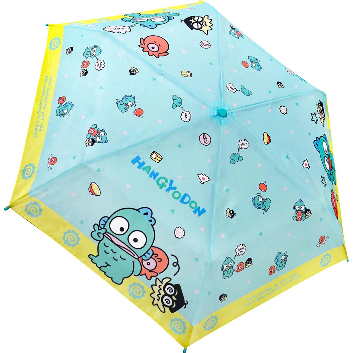 Jays Planning Character Folding Umbrella, 20.9 inches (53 cm) Ribs, Hungyodon, 53cm
