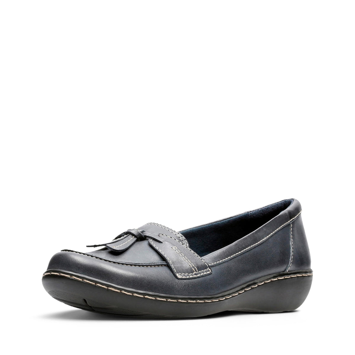 Clarks Women's Ashland Bubble Loafer, Navy, 10 X-Wide