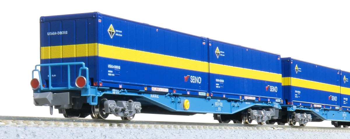 KATO 10-1871 N Gauge Koki 102+103 Kangaroo Liner SS60 8-Car Set Railway Model Freight Car