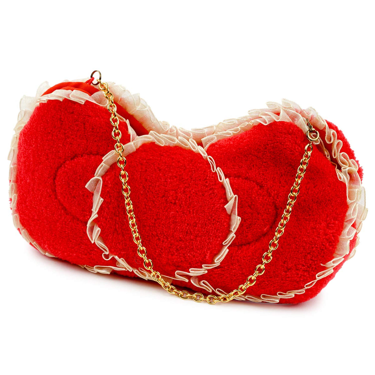 Tccase Red Fluffy Sea Case Glasses Case Hello Kitty SR-1800-FA