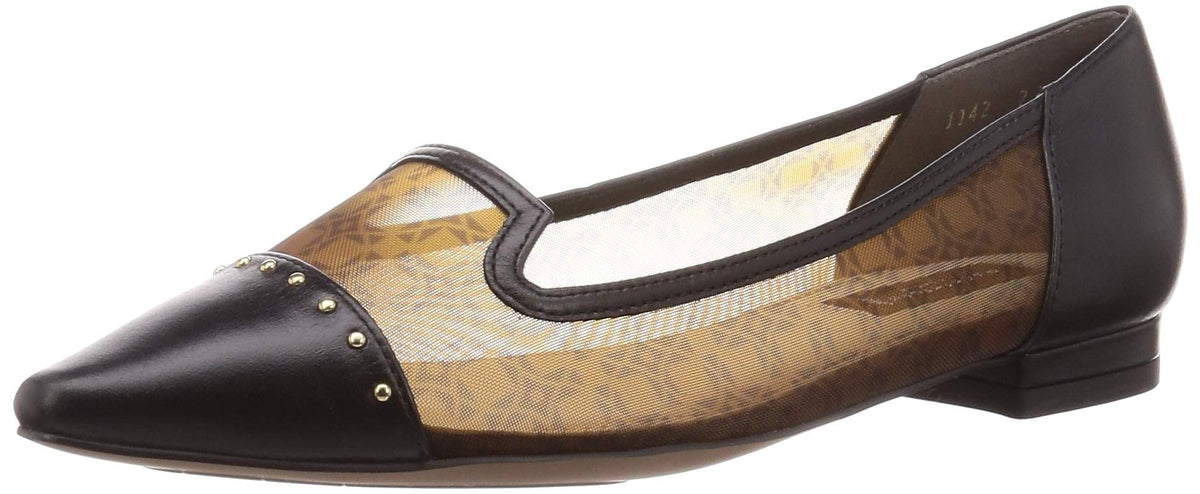 MACKINTOSH LONDON(マッキントッシュ ロンドン) Women's Tulle Cutter Pumps, Brown Combo, 22.5 cm E