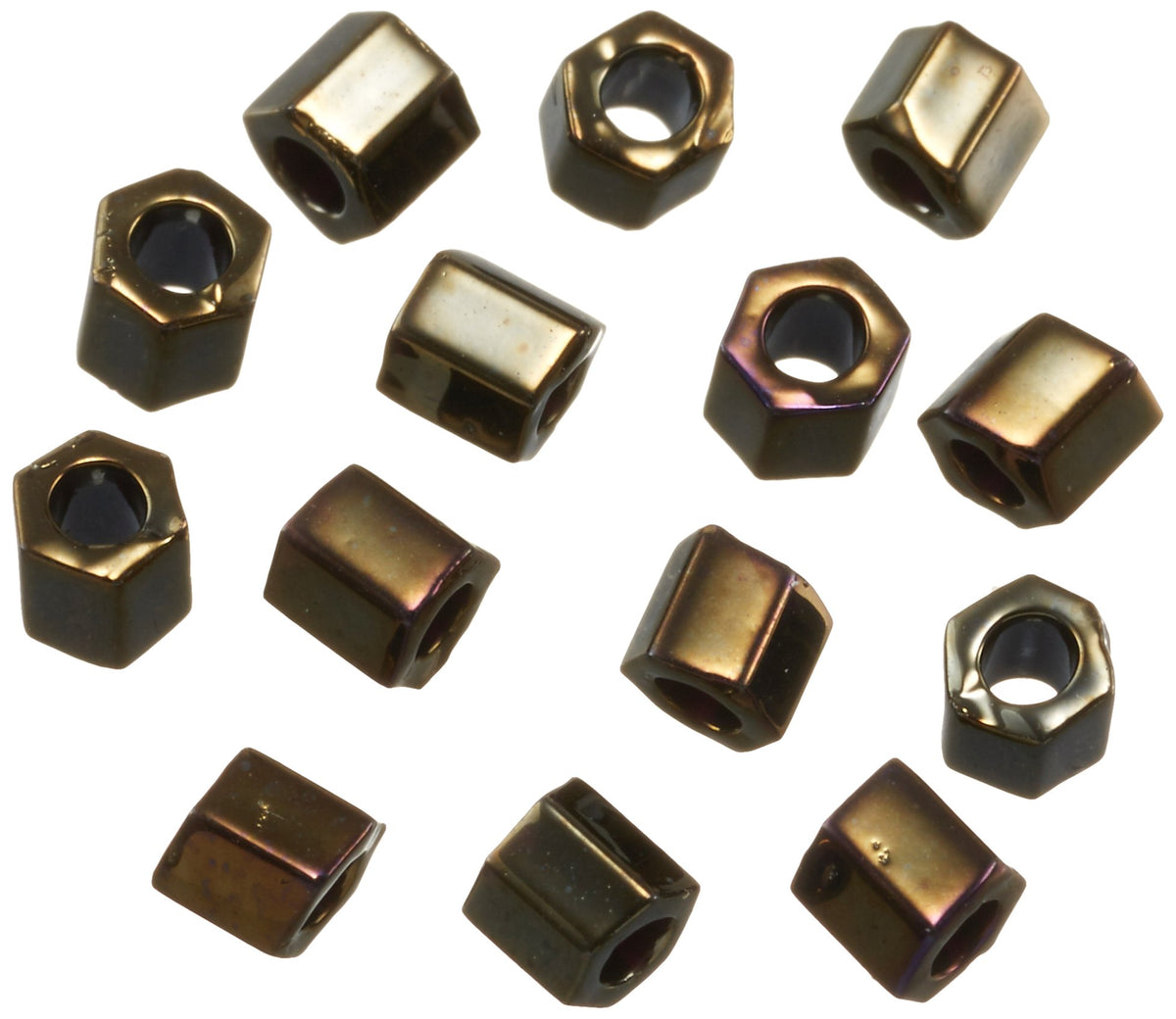 TOHO No.83 Hex Beads, Large, Threading Beads, Outer Diameter Approx. 0.1 inches (3 mm), 3.3 ft (1 m)