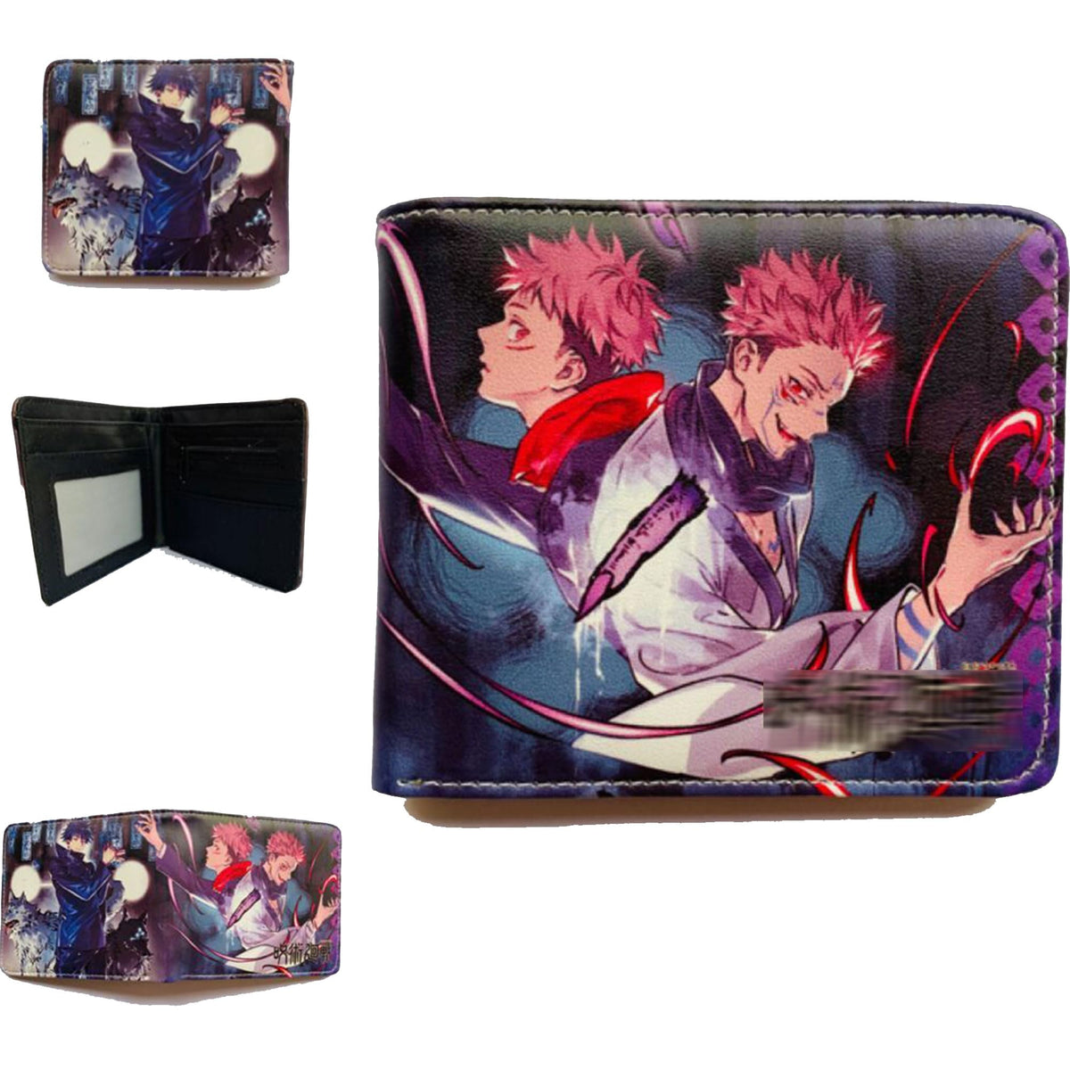 TANSHOW Wallet Can Accommodate Credit Cards Cash Burable Clutch Anime Wallet for Women Men, Ryomen Sukuna3, XL, Casual