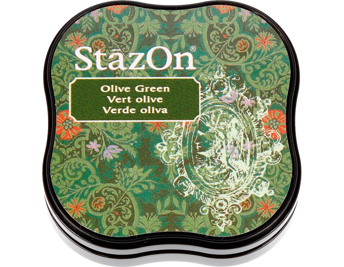 Tsukineko StazOn Midi Pad, Olive Green