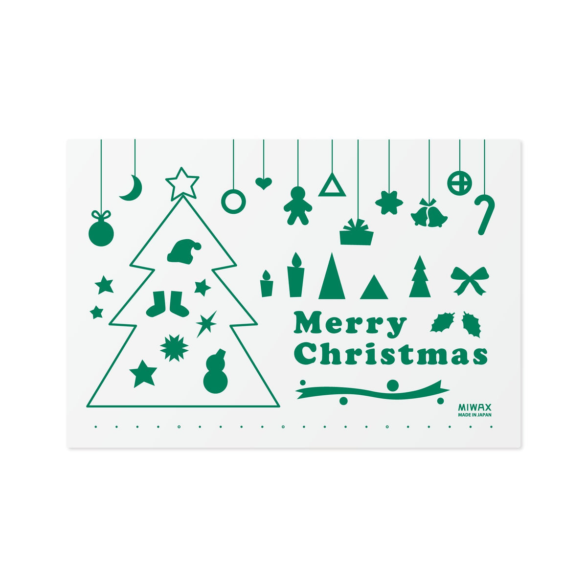 MIWAX SC-A5-CR Cutting Mat, A5, Christmas