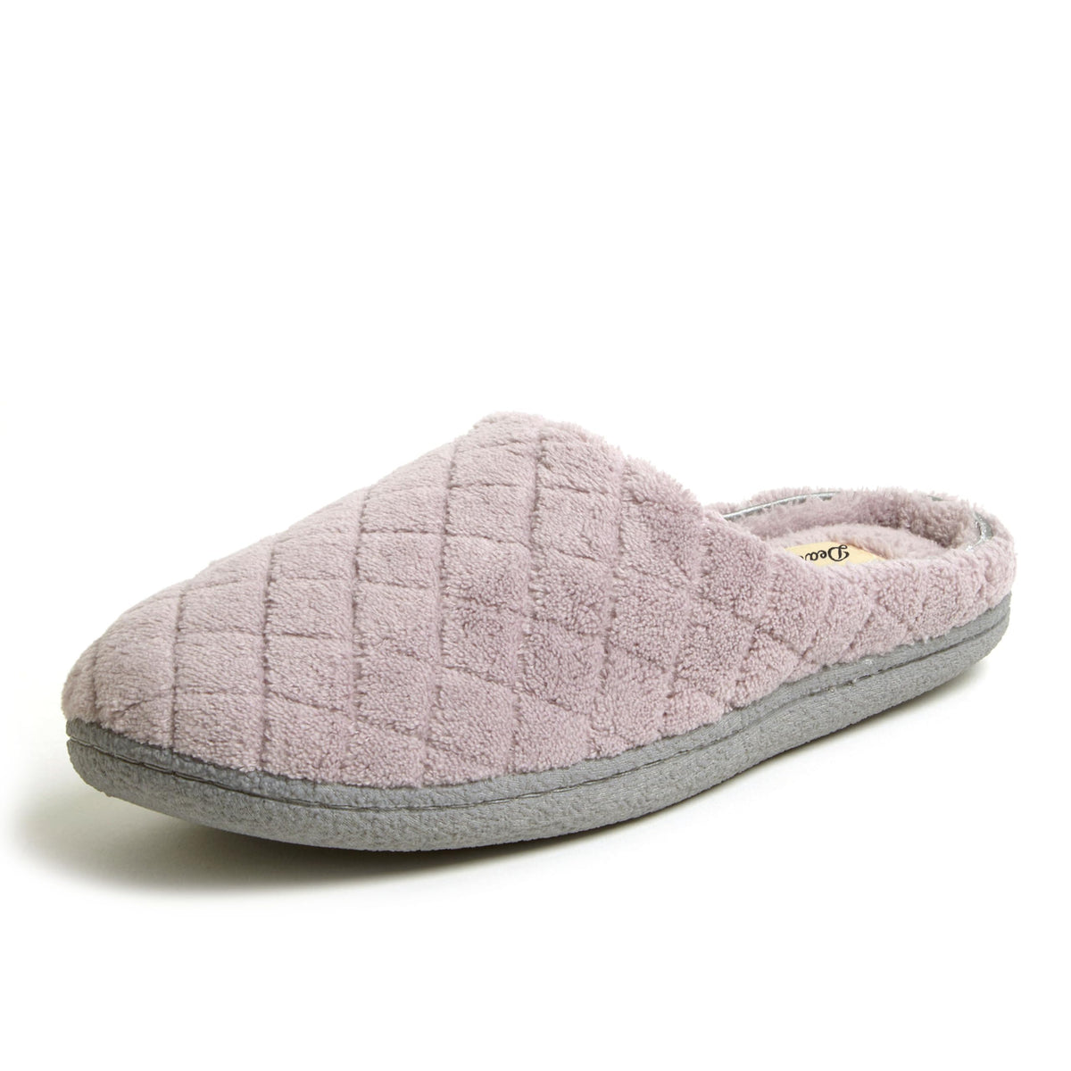 Dearfoams Women's Leslie, Frosted Plum, L
