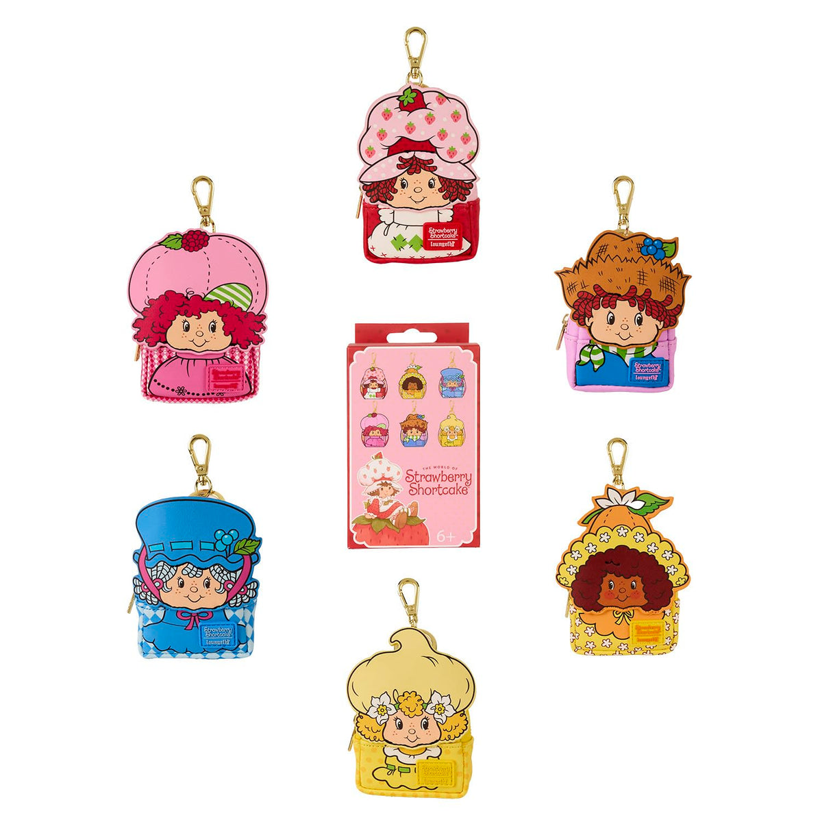 Loungefly Strawberry Shortcake & Friends Mystery Mini Backpack Keychain Charm (ONE RANDOM KEYCHAIN)