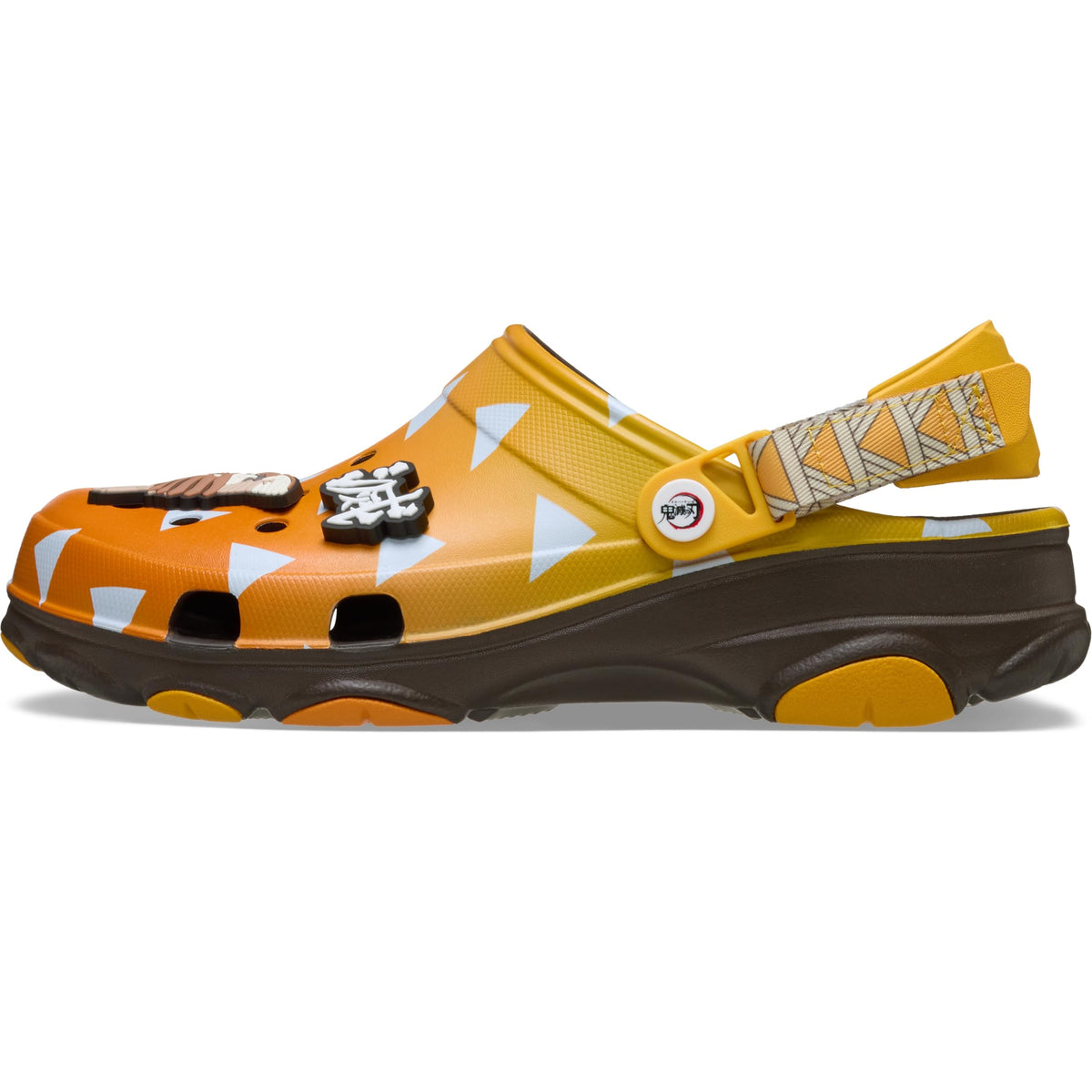 Crocs Unisex-Adult Classic Demon Slayer All Terrain Adjustable Clogs, Zenitsu, 12 Women/10 Men