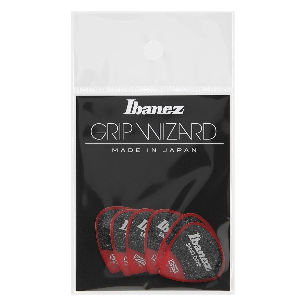 Ibanez Grip Wizard Series Sand Grip Pick PA16MSG-RD RED with anti-slip material