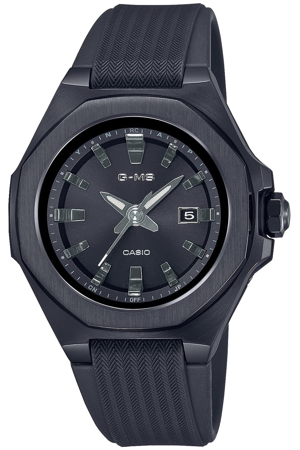 Casio MSG-W350 Series Baby-G G-MS Radio Solar Wristwatch, all black, Resin Band
