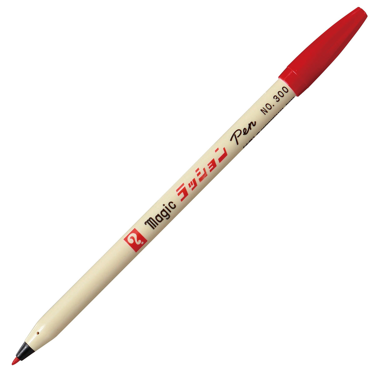 寺西化学 Teranishi Chemical B-M300-T2 Magic Water-Based Pen Lassion Pen No.300, Red, 10 Pens