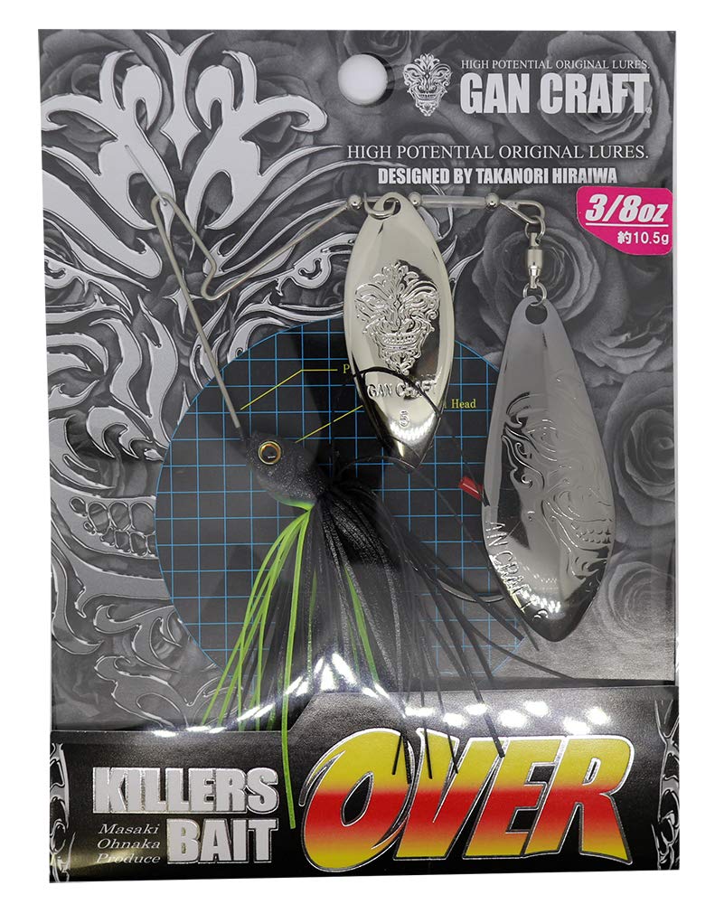 GAN Craft Killers Bait Over 3/8oz #10 SB Black Chart.