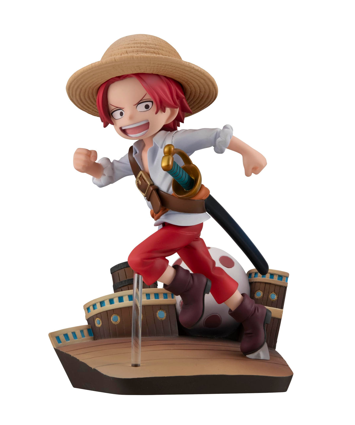 Megahouse, Shanks Run! Run! One Piece, G.E.M. Series, 12 cm, MH840241, Multicolor, Collectible Figure, Optima for Anime Fans