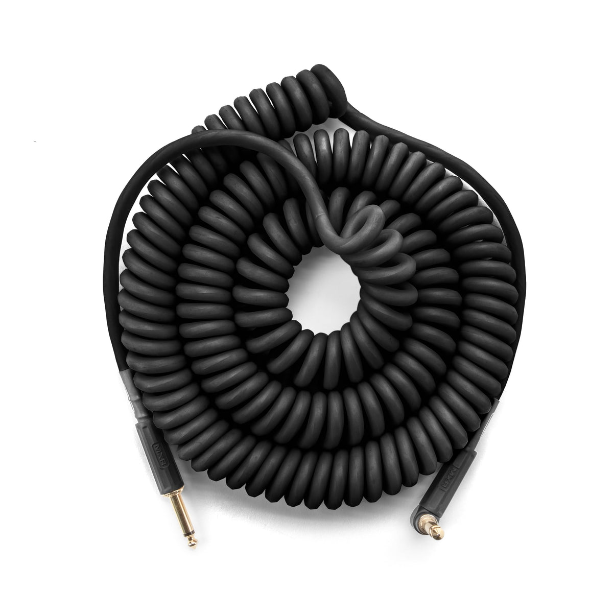 Jim Dunlop MXR® 30 ft Coil Cable Black Right/Straight